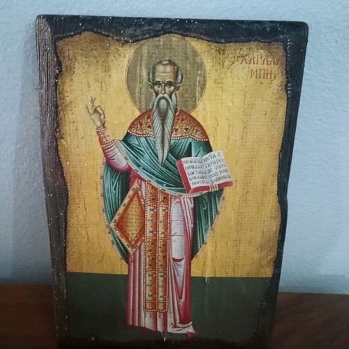 Saint Charalambos icon used, in very good condition