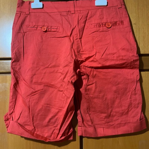 Mitno shorts size M like new, red/orange