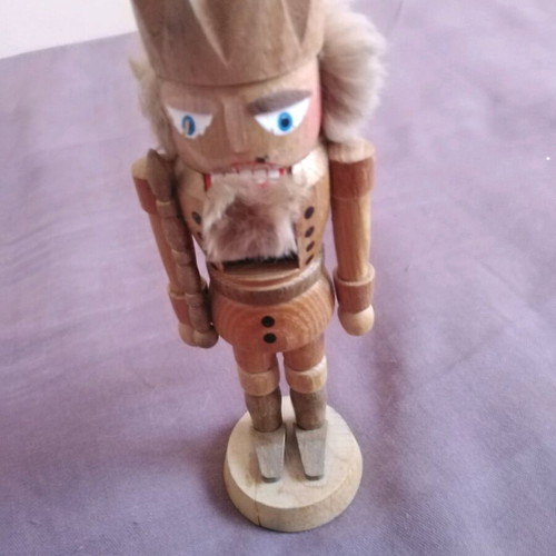Handmade German Nutcracker used, carved wood
