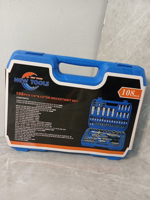 108-Piece Professional Socket and Bit Tool Set