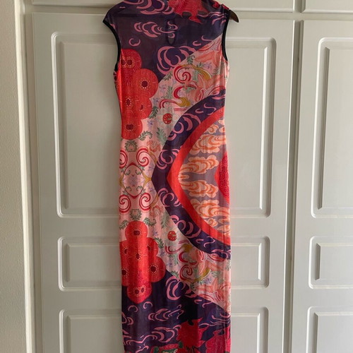 Kendall + Kylie semi-transparent colorful dress like new