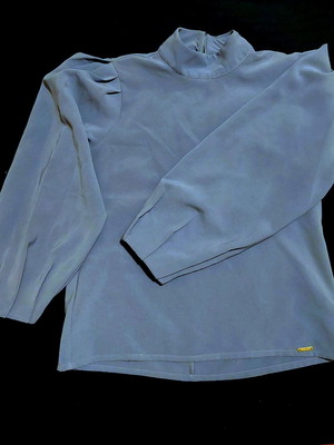 Μπλούζα Regalinas γκρι με φουσκωτό μανίκι σαν καινούργιο