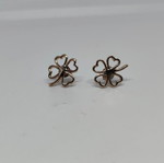 Four-Leaf Clover Earrings in Pink Gold Color like new