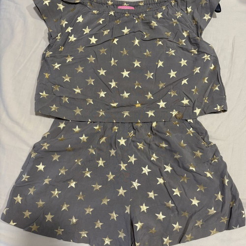 Gaudi Teen Shorts used, size 7, gray and gold