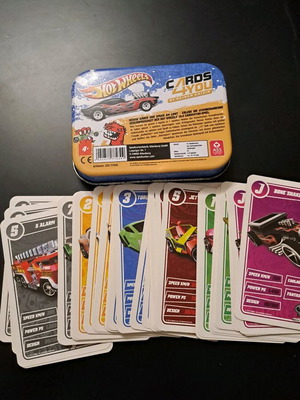 Hot Wheels Cards 4 You card game in metal box like new