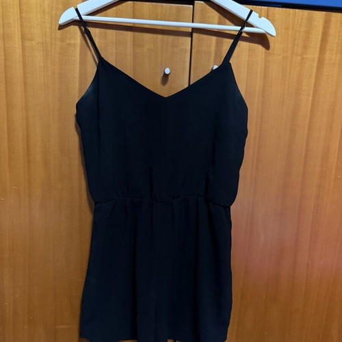 Stradivarius black one-piece shorts used, size L