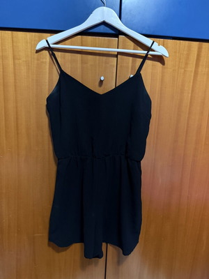Stradivarius black one-piece shorts used, size L