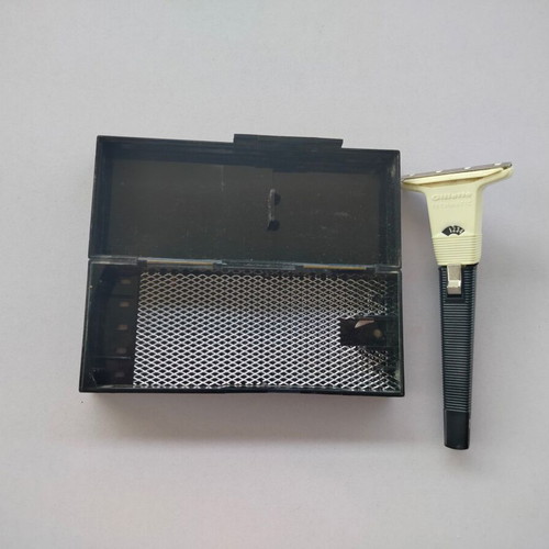 Gillete Techmatic razor used, 60s-70s with case