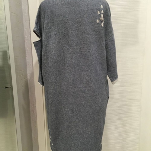 Brand Unique Dress S/M like new, gray and blue
