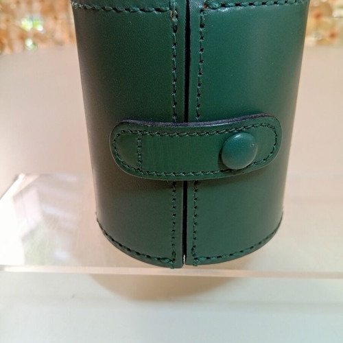 Girgio Pizzitutti Green Leather Watch and Tie Travel Box