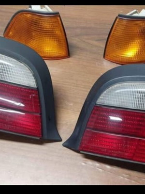 BMW E36 φανάρια πίσω και πορτοκαλί φλας μπροστά μεταχειρισμένα, γνήσια