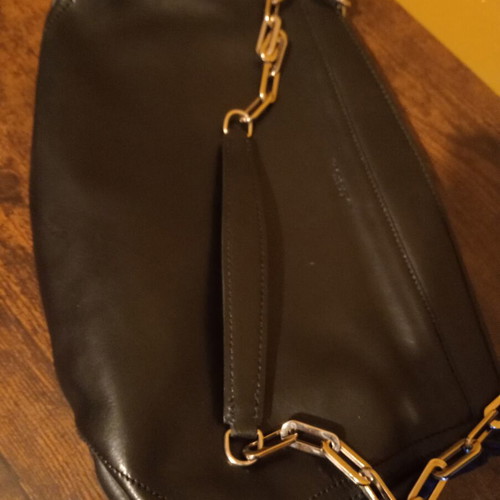 Tosca Blu handbag new, genuine leather, black and silver