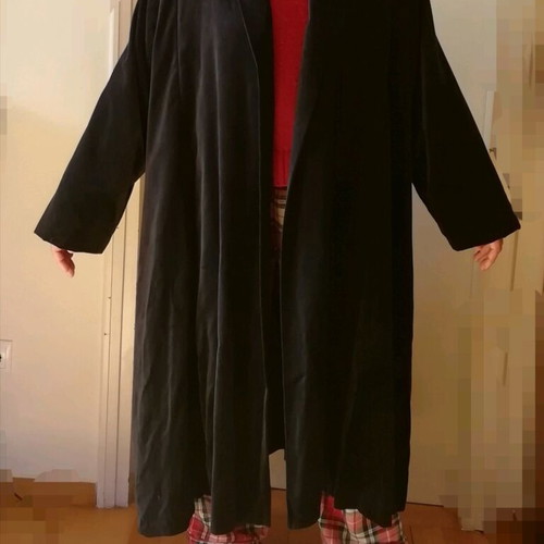 Camomilla velvet oversize coat like new, night blue