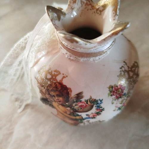 Vintage style pomegranate bibelot angel used