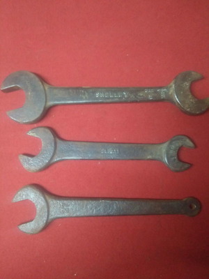 Αμερικανικά κλειδιά Shelley 1977 μεταχειρισμένα, ατόφιο ατσάλι, μέτρηση σε ίντσες