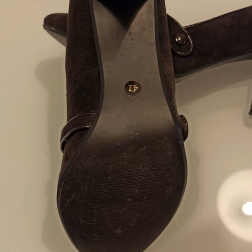 Mary Jane Pumps No 41 Brown Leather Like New