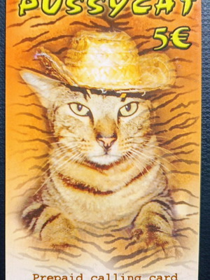 Pussy Cat προπληρωμένη τηλεφωνική κάρτα μεταχειρισμένη