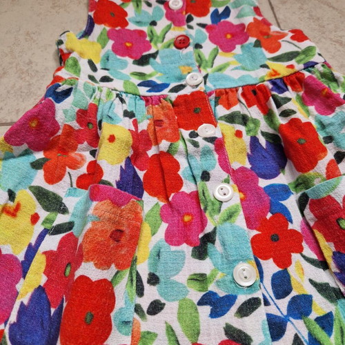 Energiers summer dress 92 cm like new, red multicolor