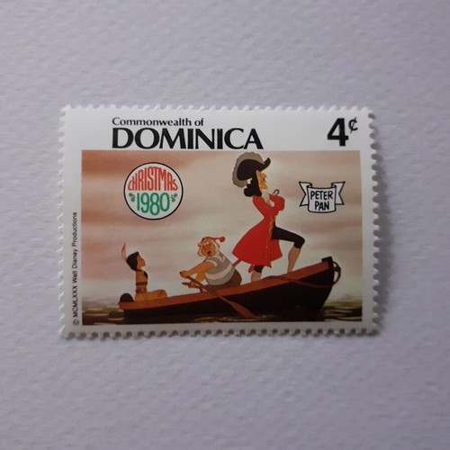 Commonwealth of Dominica Walt Disney Peter Pan 1980 stamp set mint