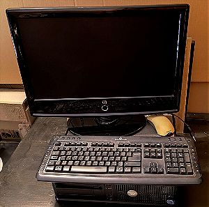 Υπολογιστής κομπλέ με 19" οθόνη ή 22" τηλεόραση με dvd