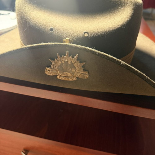 Australian Army Slouch Hat new, size 59 cm, brown, Akubra