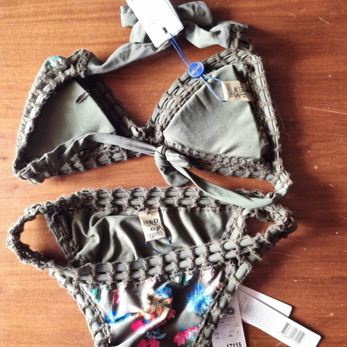 M&D bikini new, multicolor, bra size 40 and slip size 42