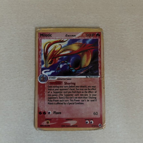 Pokemon collectible card used, rare
