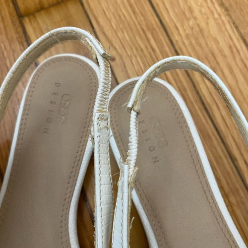 Asos slingback pumps white size 38 used