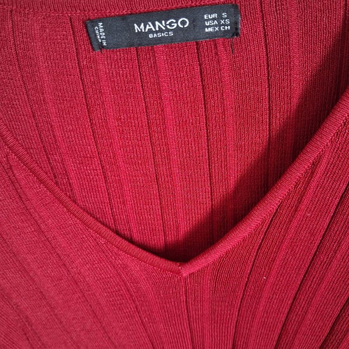 Mango red blouse small size like new