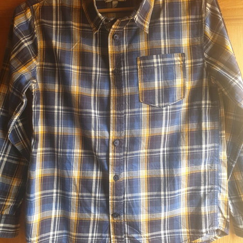 Marks & Spencer Boys' Winter Shirt like new, blue mix, 11-12 years