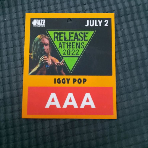 Iggy Pop Release Athens 2022 collectible card used
