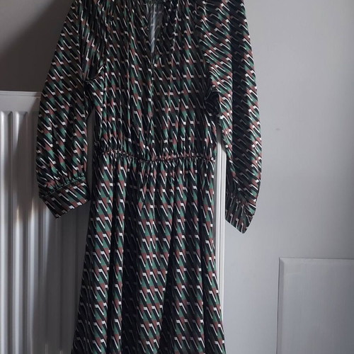 MSR women's dress like new, beige and green, size M