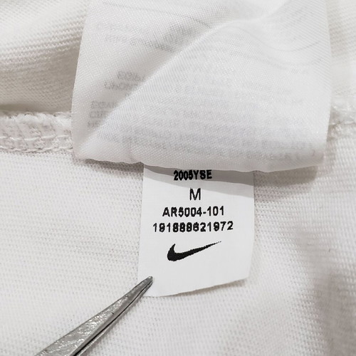 Nike AR5004 men's cotton t-shirt with print, size M, white