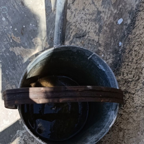 Vintage Galvanized Watering Can used, rustic metal