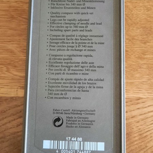 Γεωμετρικός διαβήτης Faber Castell μεταχειρισμένος, κωδ. 174488