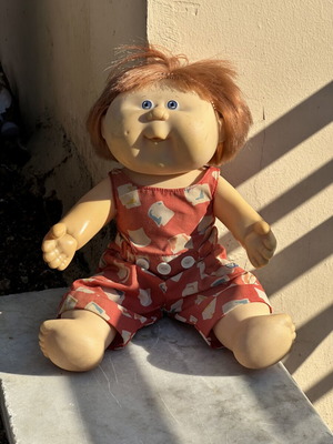 Vintage Cabbage Patch Kids doll used with clothes