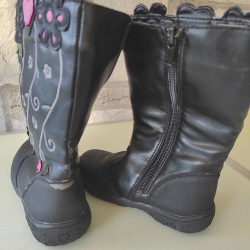 Smart Kids boots size 24 used, black and pink
