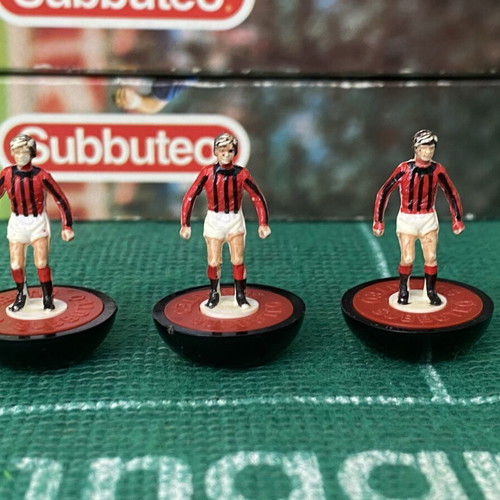 Vintage Subbuteo spares ref 57 AC Milan set of 3