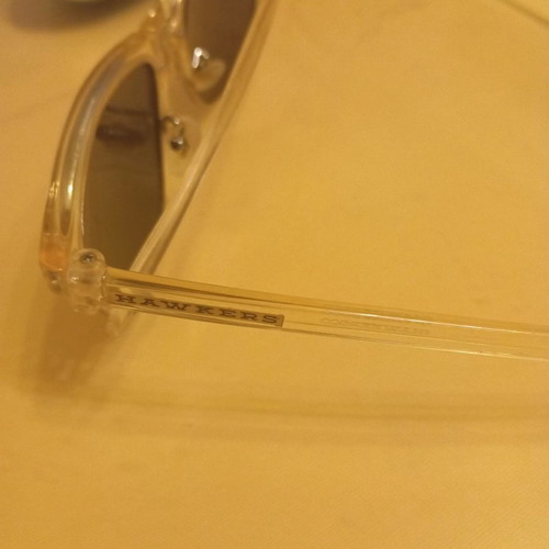 Hawkers unisex sunglasses like new, transparent frame
