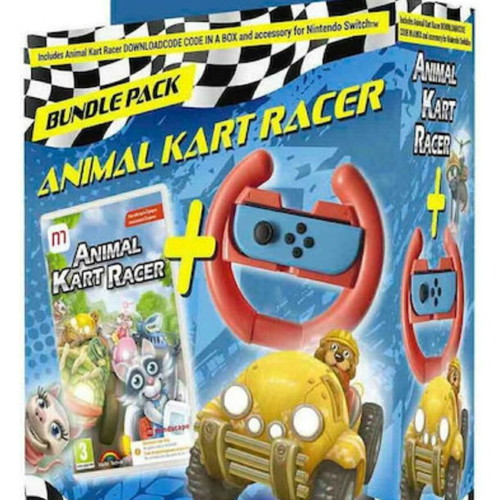 Animal Kart Racer bundle pack new for Nintendo Switch with controller