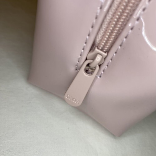 Dior pouch new, pink glossy, 16x10cm