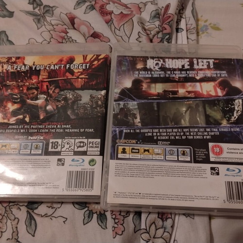 Resident Evil 5 and 6 PS3 games