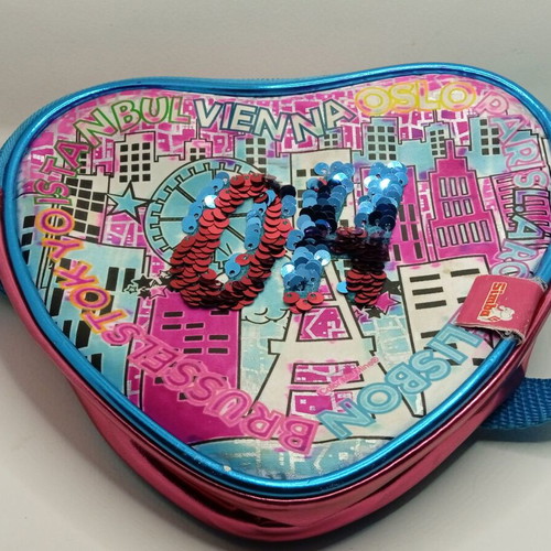 Simba Color Me Mine Swap Heart Bag children's shoulder bag used, pink