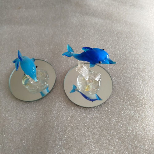 Glass decorations like new for display, set