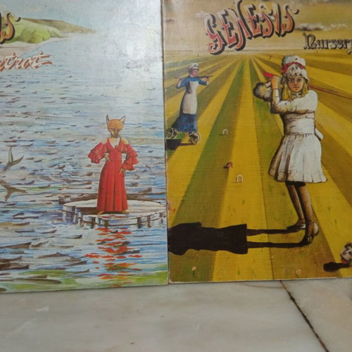 Genesis Foxtrot and Nursery Cryme vinyl records used