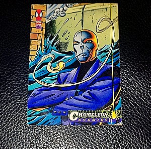 1994 FLEER AMAZING SPIDER-MAN BASE CARD 63 CHAMELEON