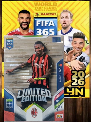 Κάρτα Leao limited FIFA 365 2026 Adrenalyn XL AC Milan καινούργια