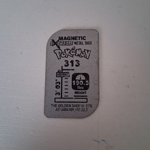 Pokemon Magnetic Extreme metal tag used