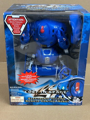 Toy Island Lost In Space 1998 ηλεκτρονικό ρομπότ με τηλεχειριστήριο, μιλάει, σφραγισμένο