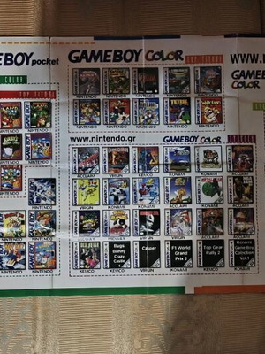 Nintendo Nortec poster used with Game Boy Color and Pokémon (90s)